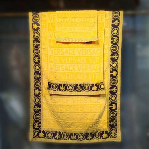 versace towel replica|bathroom decor with versace.